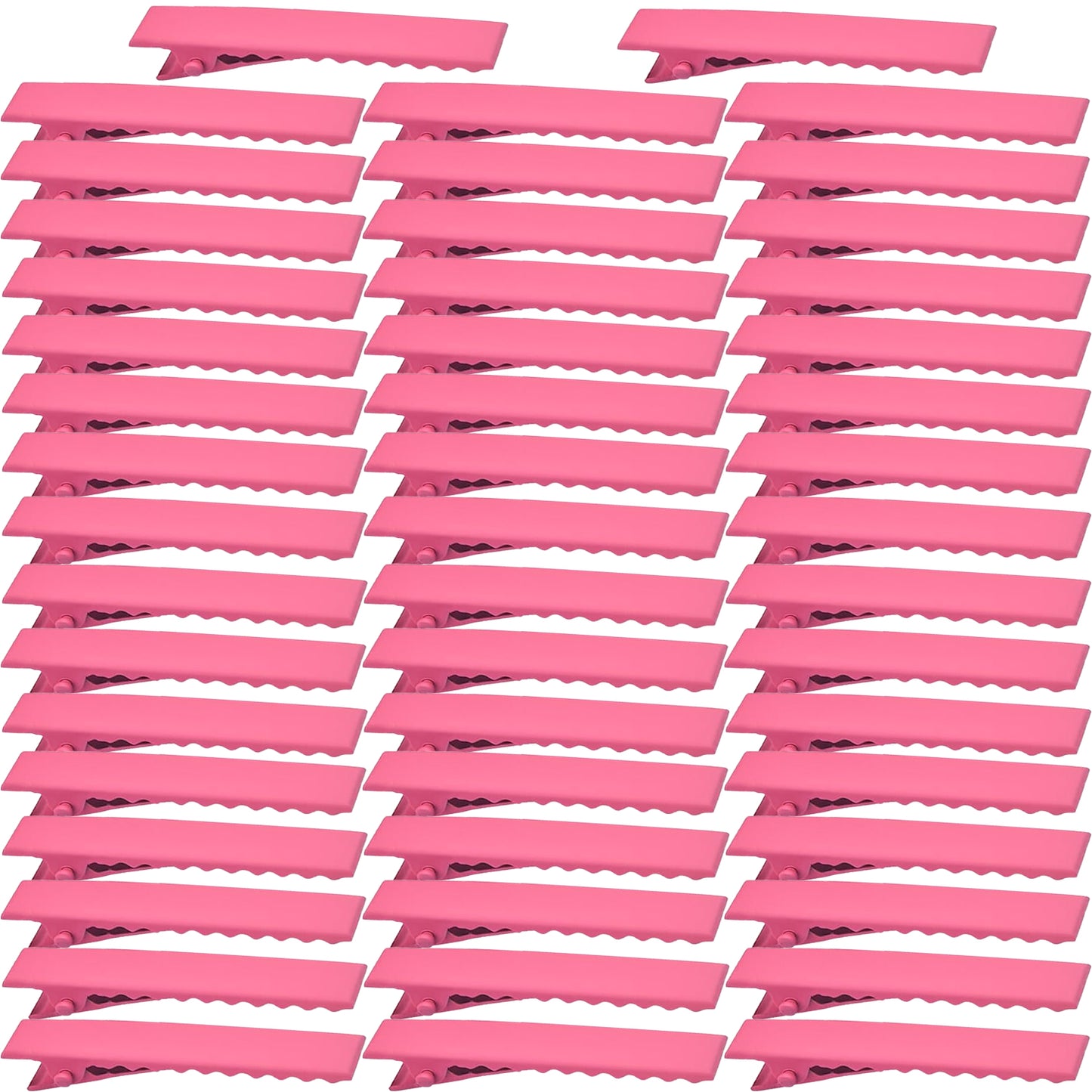 50pcs 10 Colors Alligator Hair Clips Metal Duck Bill Hairclips Single Prong Non-slip Hair Barrette Sectioning Hairpins for Women Salon Styling DIY Accessories
