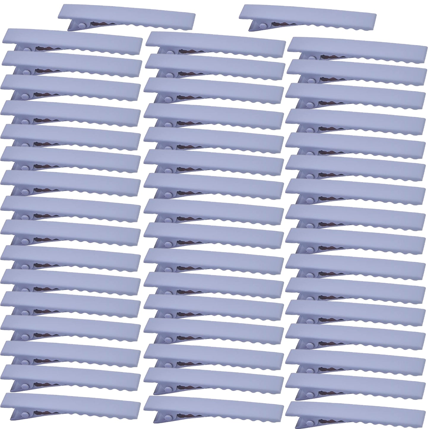 50pcs 10 Colors Alligator Hair Clips Metal Duck Bill Hairclips Single Prong Non-slip Hair Barrette Sectioning Hairpins for Women Salon Styling DIY Accessories