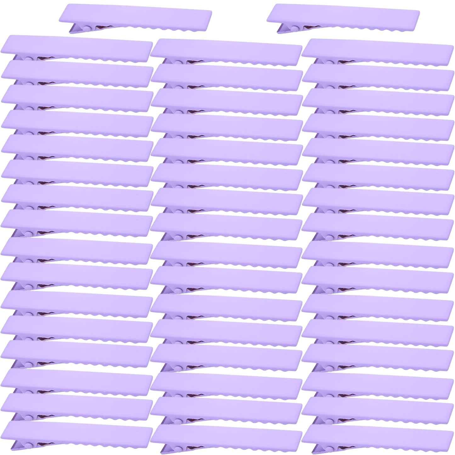 50pcs 10 Colors Alligator Hair Clips Metal Duck Bill Hairclips Single Prong Non-slip Hair Barrette Sectioning Hairpins for Women Salon Styling DIY Accessories