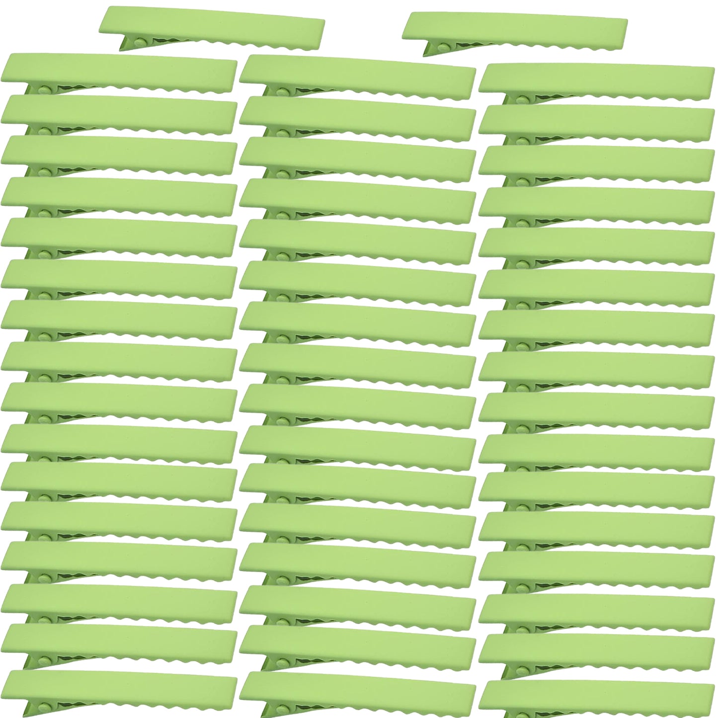 50pcs 10 Colors Alligator Hair Clips Metal Duck Bill Hairclips Single Prong Non-slip Hair Barrette Sectioning Hairpins for Women Salon Styling DIY Accessories