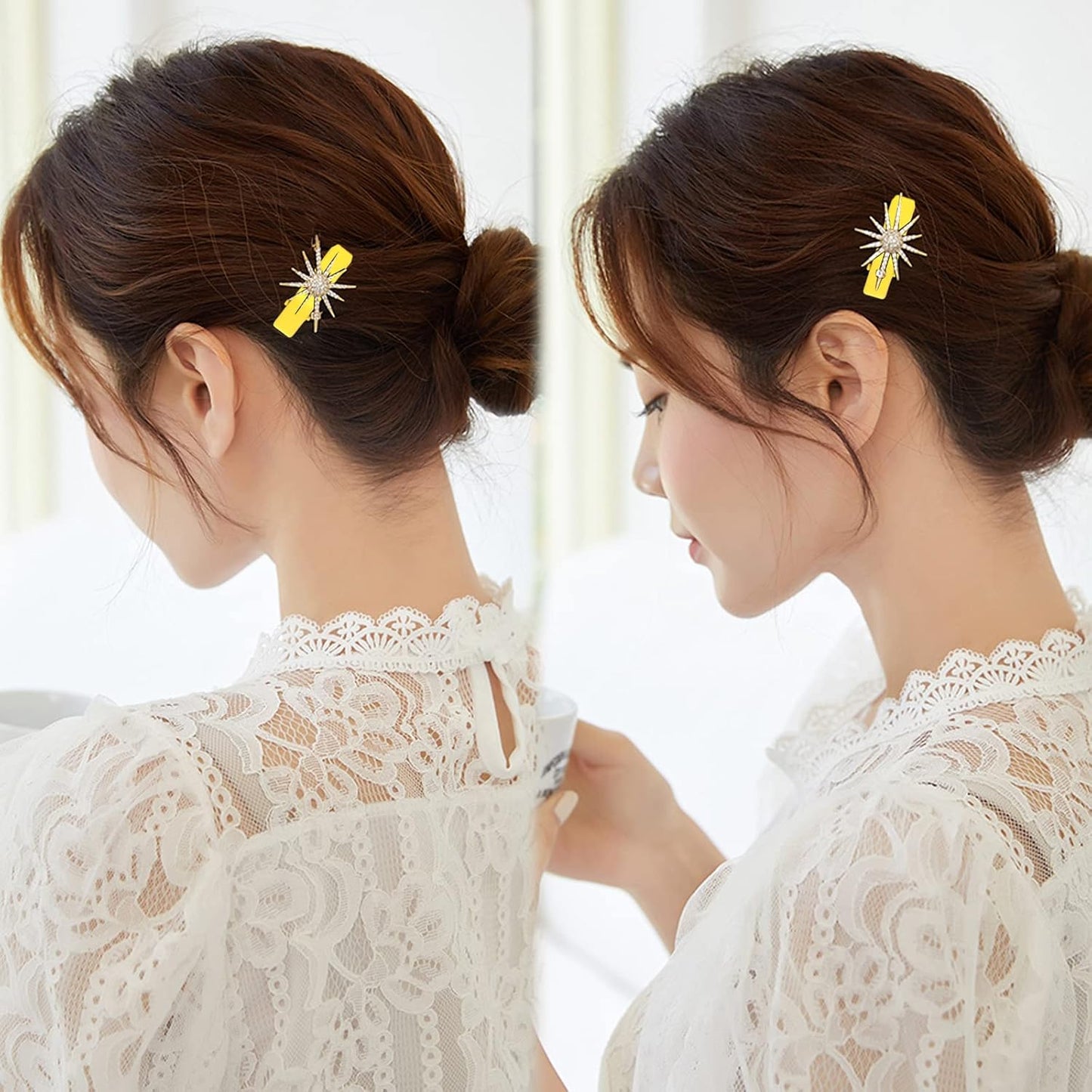 50pcs Colorful Alligator Duckbill Hair Clips Alloy Double Prong Curl Clips Sectioning Hairclips Non-slip Hairpin Barrettes for Women Hair Extensions Salon DIY Accessories