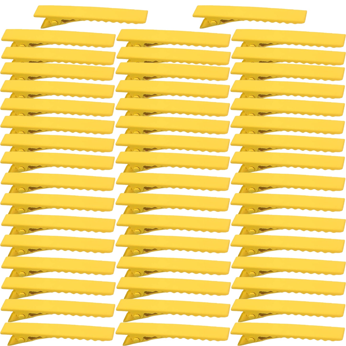 50pcs 10 Colors Alligator Hair Clips Metal Duck Bill Hairclips Single Prong Non-slip Hair Barrette Sectioning Hairpins for Women Salon Styling DIY Accessories