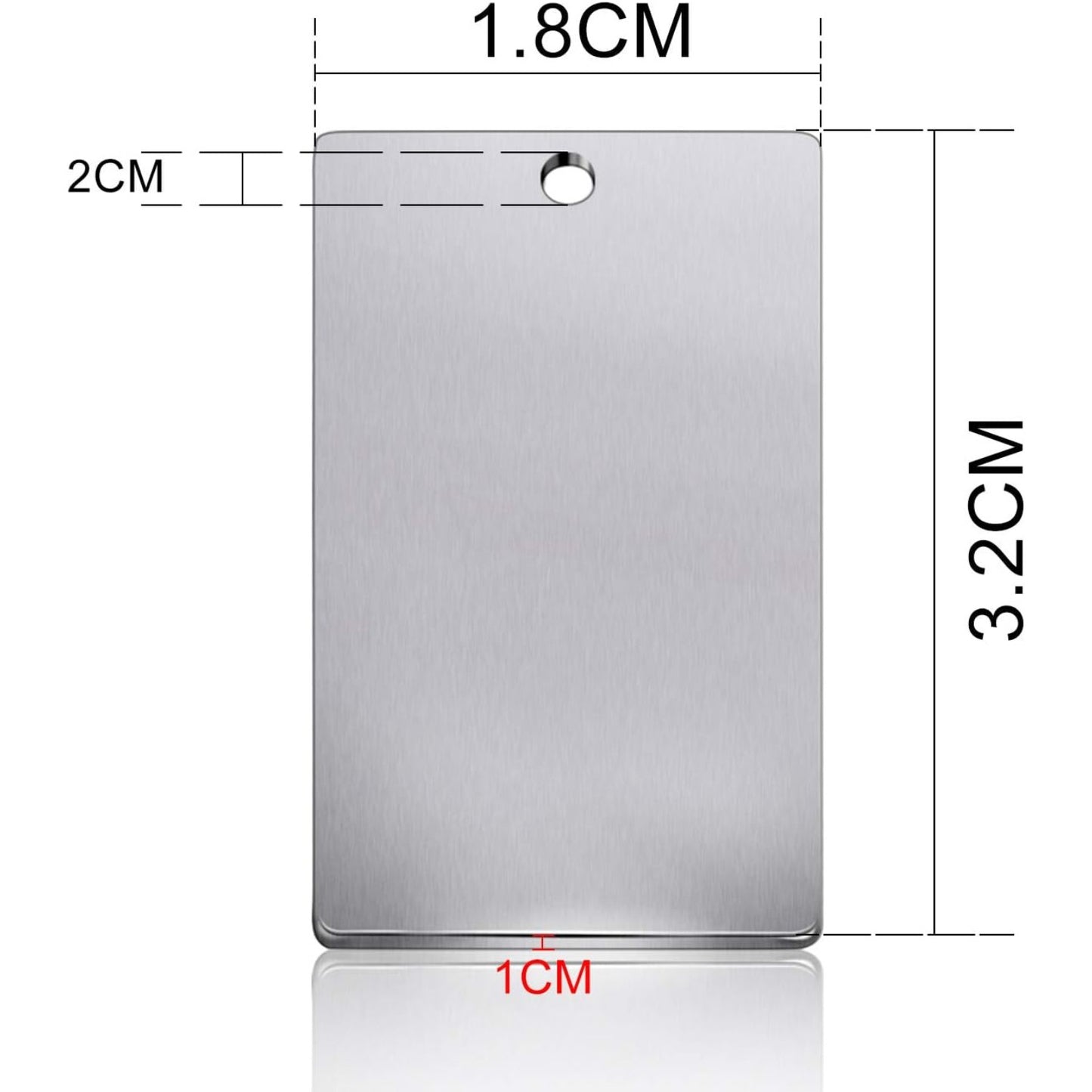 10 Pieces Stamping Blanks,Rectangle Stainless Steel Blank Stamping Tag Pendants Charms for Jewelry Making(32x18mm)