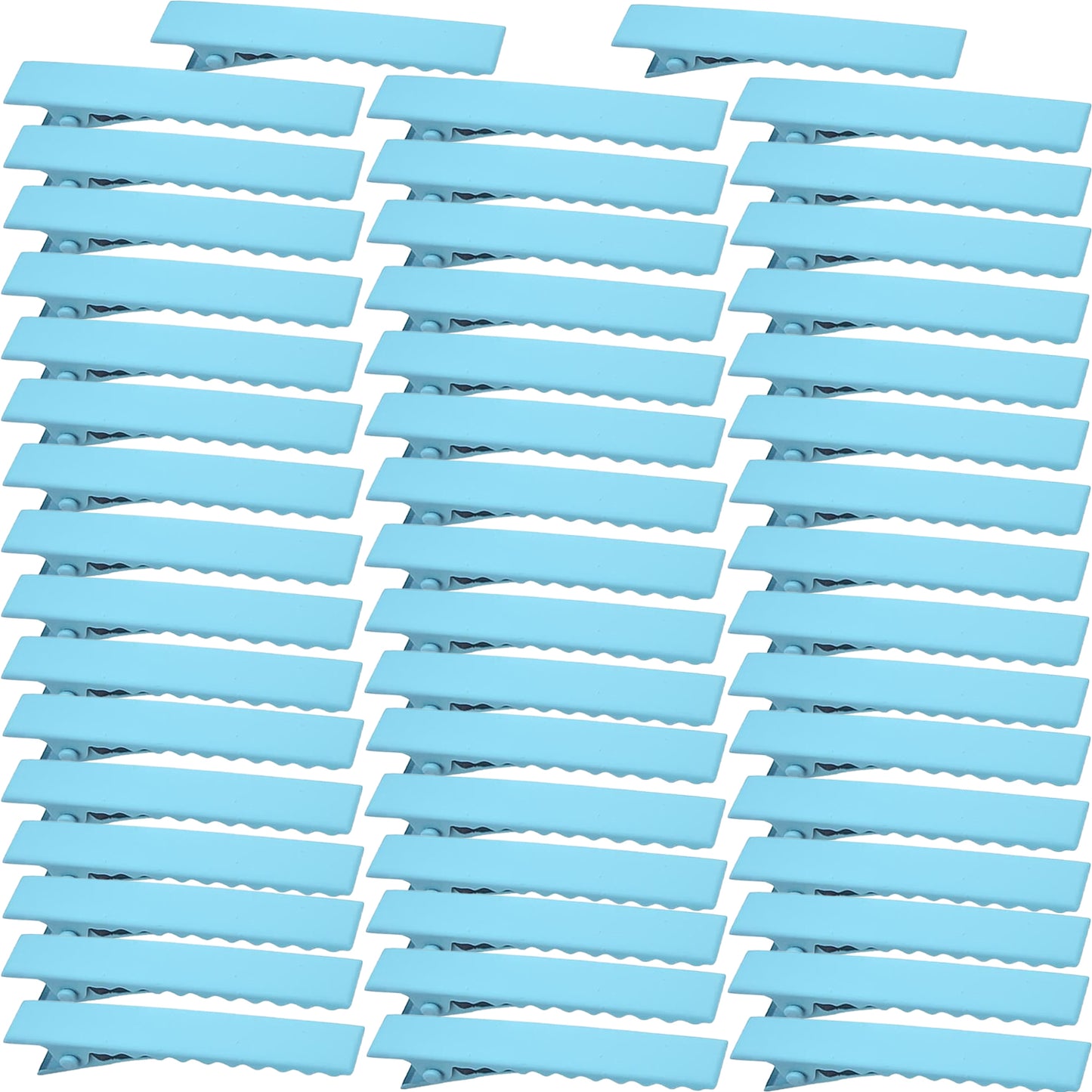 50pcs 10 Colors Alligator Hair Clips Metal Duck Bill Hairclips Single Prong Non-slip Hair Barrette Sectioning Hairpins for Women Salon Styling DIY Accessories