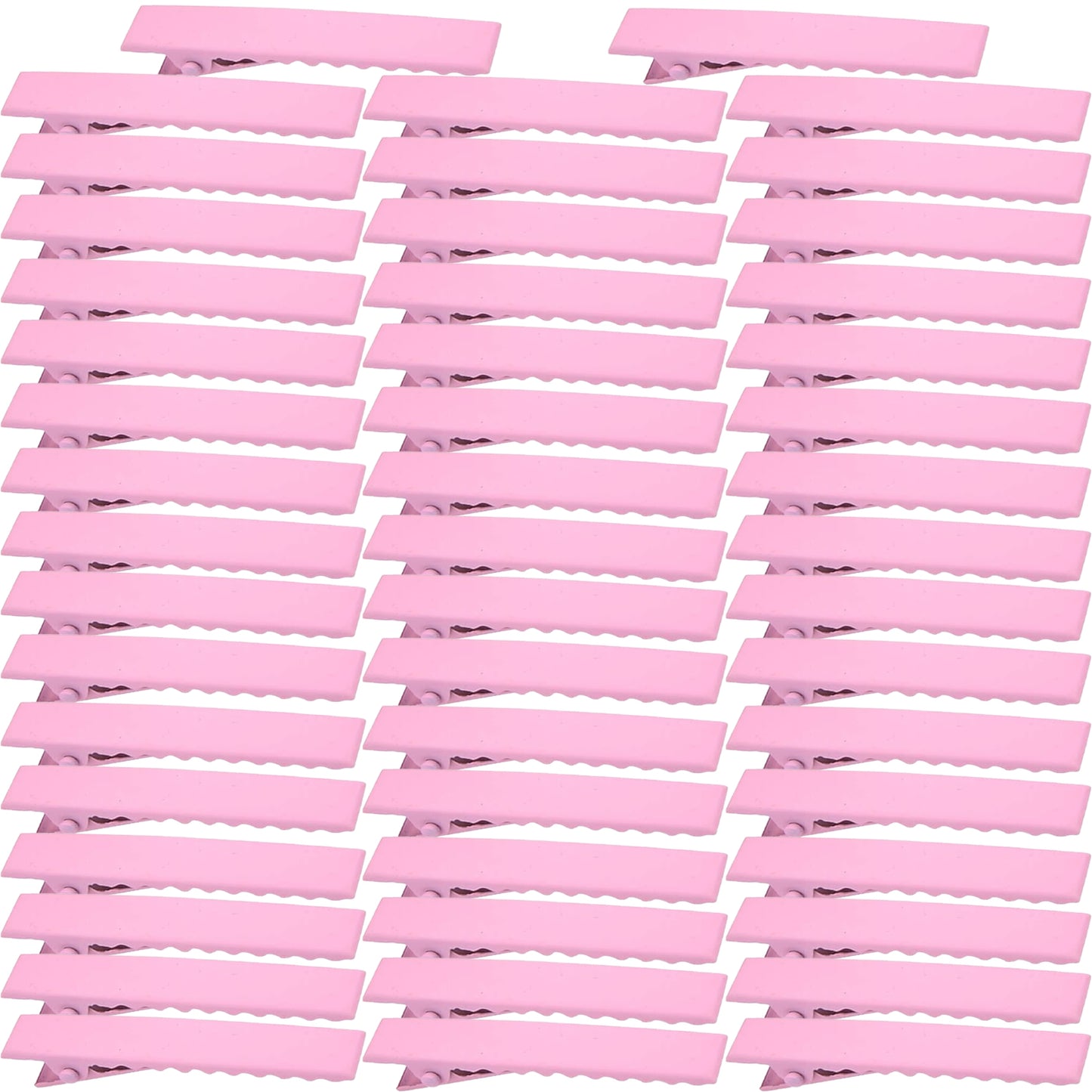 50pcs 10 Colors Alligator Hair Clips Metal Duck Bill Hairclips Single Prong Non-slip Hair Barrette Sectioning Hairpins for Women Salon Styling DIY Accessories
