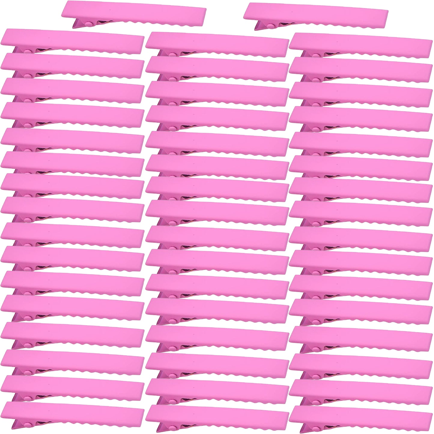 50pcs 10 Colors Alligator Hair Clips Metal Duck Bill Hairclips Single Prong Non-slip Hair Barrette Sectioning Hairpins for Women Salon Styling DIY Accessories