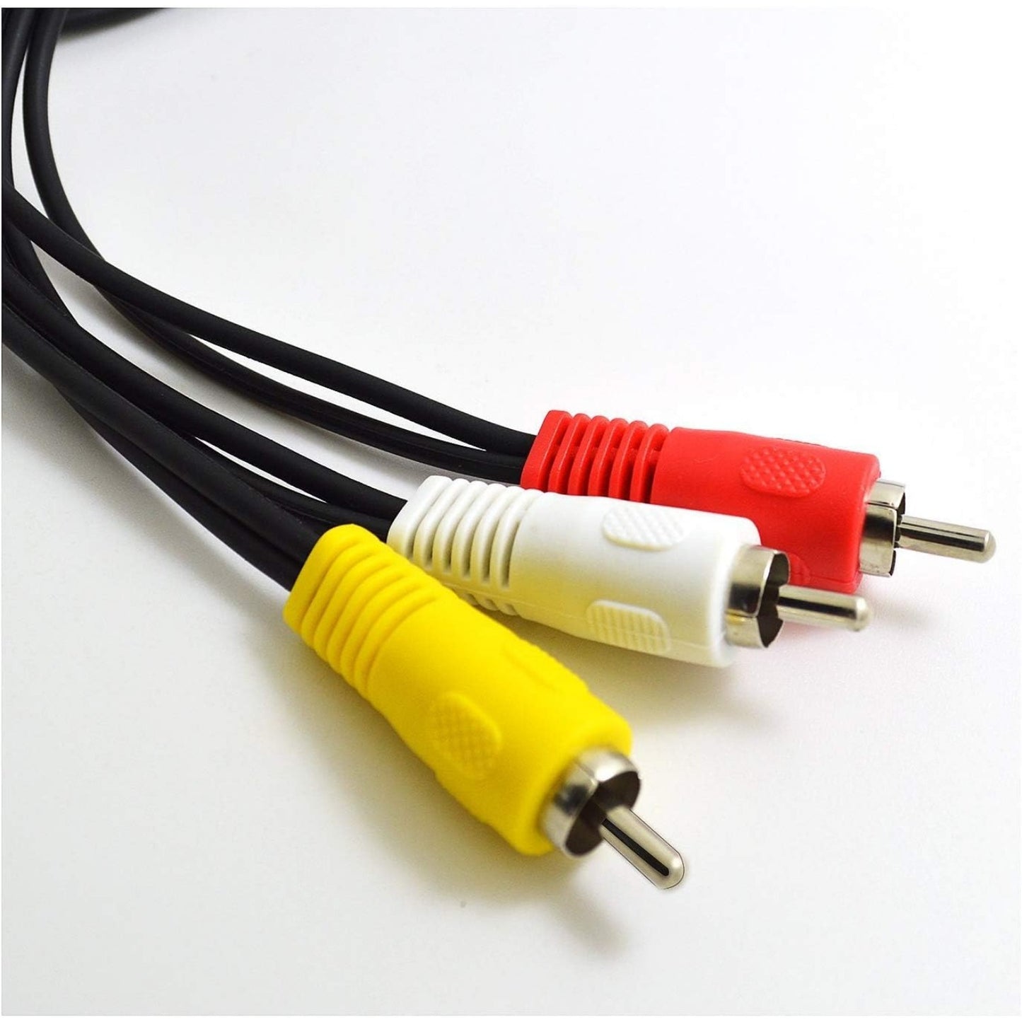 BronaGrand 3 RCA Male Jack to 6 RCA Female Plug Splitter Audio Video Av Adapter Cable (3FT)